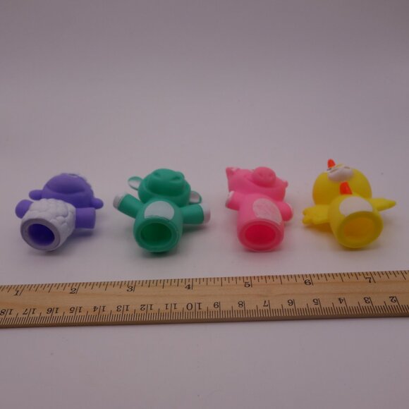 Set of Four(4) Animal Finger Puppets includes Lamb, Donkey, Chicken & Pig - Picture 2 of 14